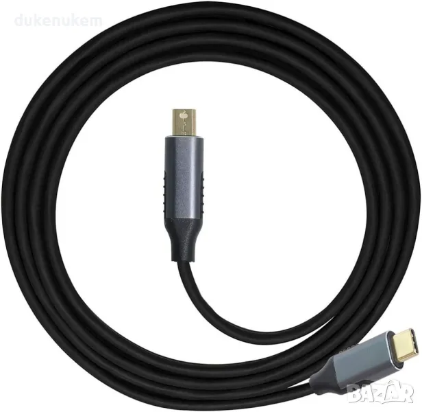 НОВ! USB C to Mini Displayport Cable 4K 1.8 m 60Hz , снимка 1