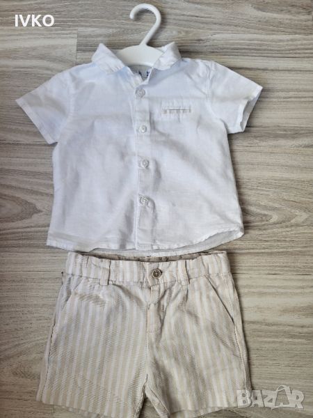 Детска риза и панталонки- Mayoral 68р., снимка 1