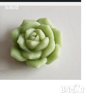 3D малко цвете сукулент силиконов молд форма фондан шоколад гипс декор украса, снимка 1