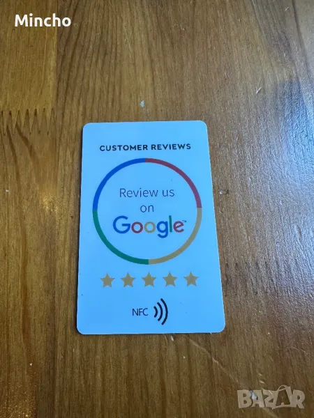 Nfc google review карта, снимка 1