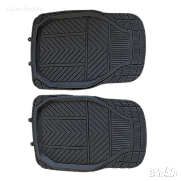 Стелки за автомобил, Предни, гума, 2бр., черни, снимка 1