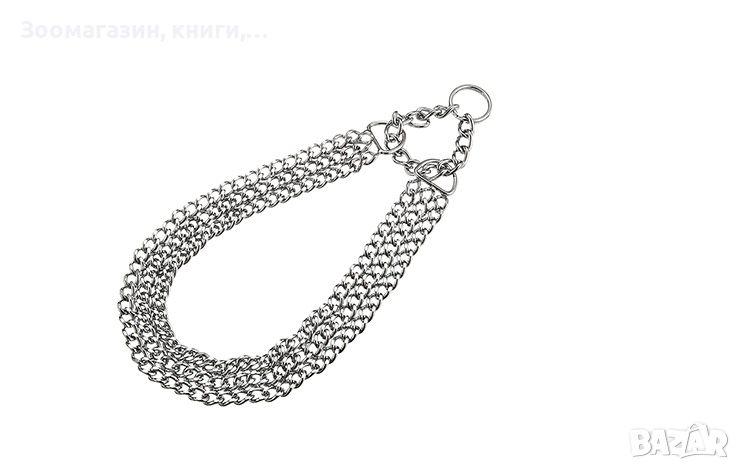 Строг нашийник за куче/ душач - троен PET INT Triple Row Chain Ring L, XL, снимка 1