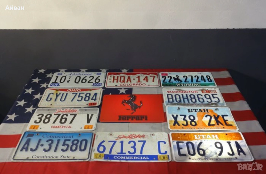 Оригинални Американски табели , снимка 1