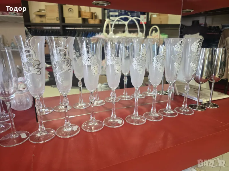 Сватбени ритуални чаши, снимка 1