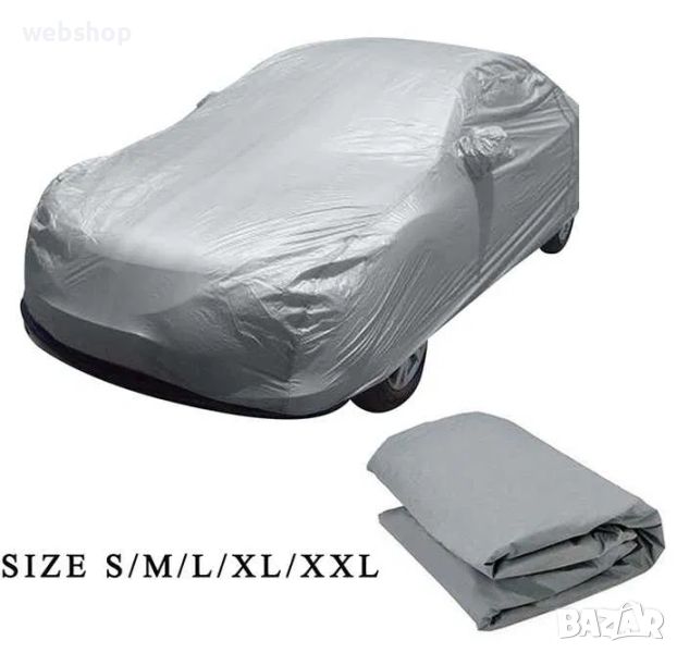 Двойно Подплатено Покривало за кола, Всички размери , Car Cover, Сиво, снимка 1