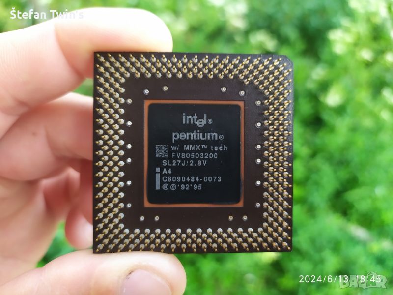 ✅ Intel® Pentium® w/MMX™ 200MHz/66MHz/CPU/Socket 7 (PGA321), снимка 1