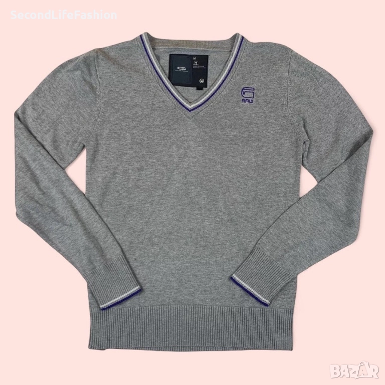 Дамски пуловер с V-образно деколте G-Star Raw Just The Product, размер M, снимка 1