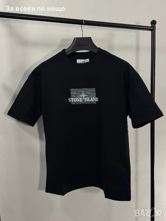 Stone Island Мъжка Черна Тениска👕Мъжка Блуза С Къс Ръкав Код V.B.40, снимка 1