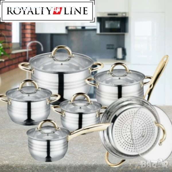 Комплект тенджери и тиган Royalty Line , снимка 1