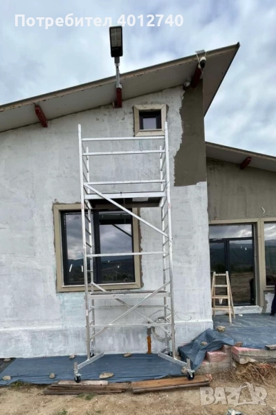 Мобилно алуминиево скеле под наем - 5.20 работна височина, снимка 1
