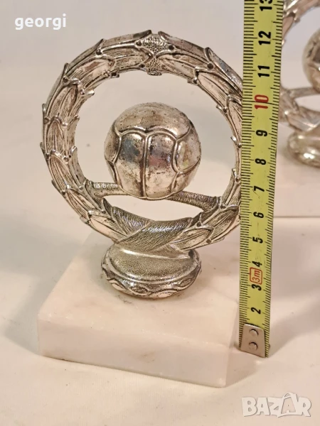  футболна купа с мраморен пиедестал 26/3, снимка 1