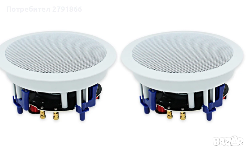 Herdio 5.25" таванни високоговорители 300 вата, 2-лентови за перфектен звук 2 броя комплект нови, снимка 1