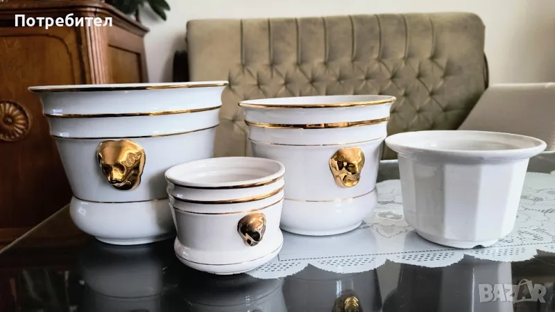 Порцеланови кашпи, снимка 1