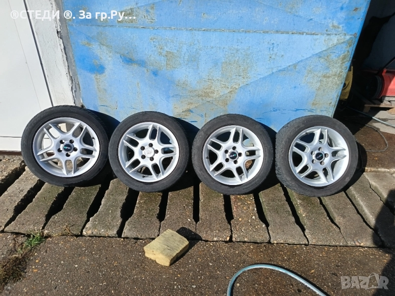 джанти 15 цола 5 X 100 ет.38 7,0J 4 втулки-72,0-57.1mm, снимка 1