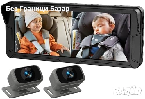 Нова Бебешка кола камера с инфрачервено нощно виждане и лесен монтаж, снимка 1