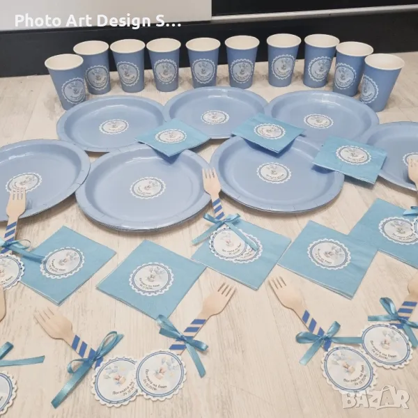 За погача, топери, банер, месал, салфетки, карти за орисване, стойка за мъфини, , снимка 1