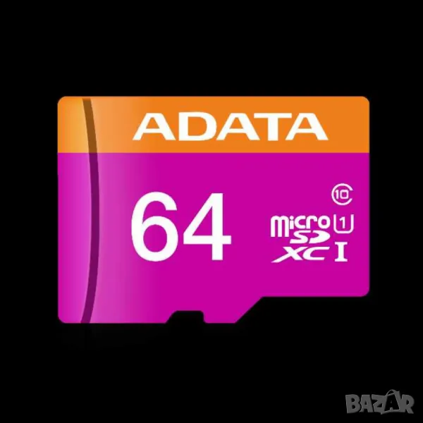 MicroSD карта памет, 80MB/s, 64GB, снимка 1