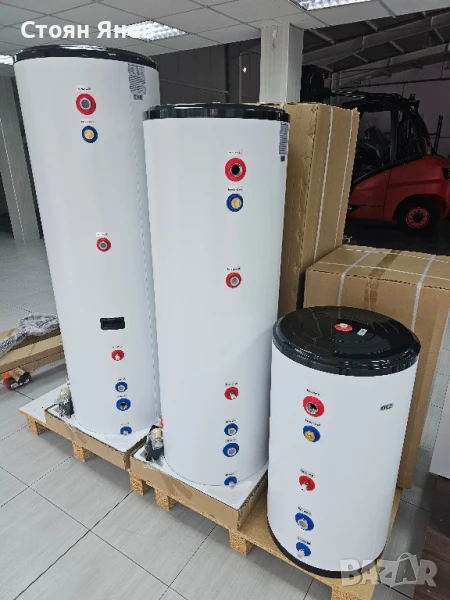 Неръждаем буферен съд 100 литра - за термопомпа и други приложения, снимка 1