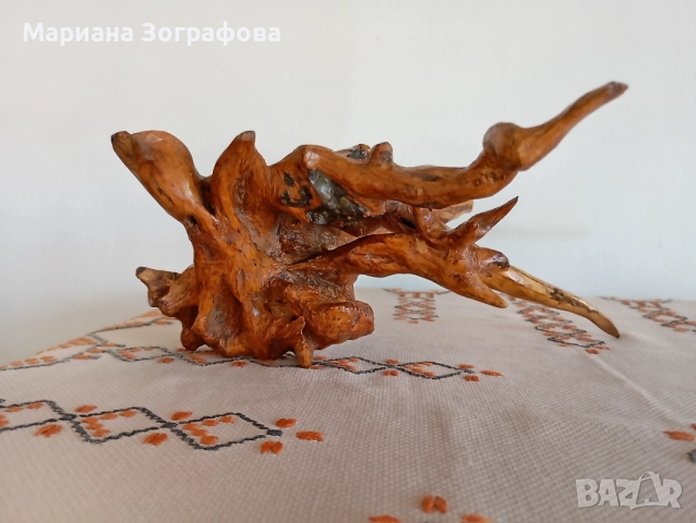 Скулптура, пластика от дърво в 4 ракурса, "Вечната гора", уникат, 1988 г., снимка 16 - Антикварни и старинни предмети - 47833100