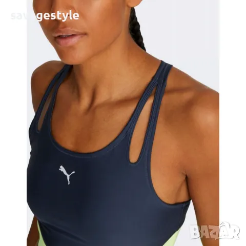 Дамско спортно бюстие PUMA Run Ultraform Bra Navy, снимка 1 - Корсети, бюстиета, топове - 48793849