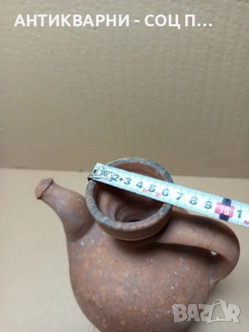 Стара Глинена Малка Стомана Чайник Бардуче., снимка 9 - Антикварни и старинни предмети - 51360004