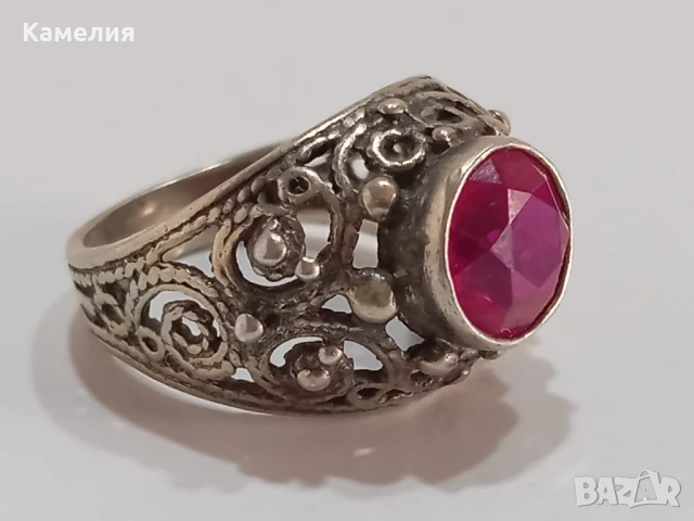 Руско сребро, снимка 4 - Пръстени - 49517264