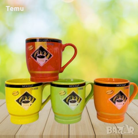 Порцеланова чаша за чай и кафе, 200ml, цветни варианти, снимка 3 - Чаши - 46419602