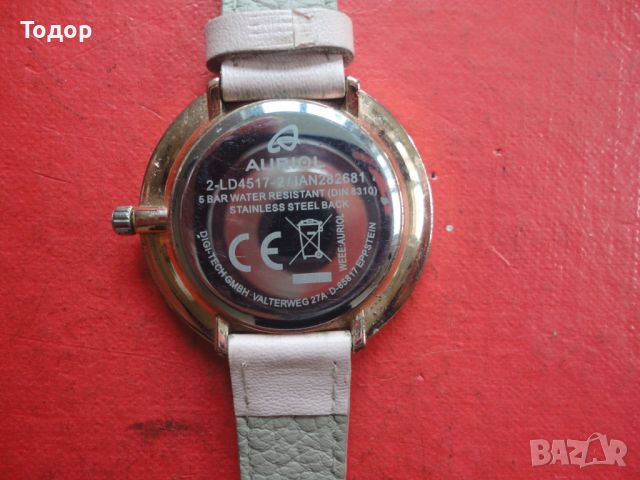Страхотен часовник с кристали Auriol , снимка 5 - Дамски - 46406000