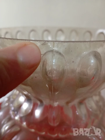 Стъкло за лампа,полилей арт деко, снимка 6 - Настолни лампи - 46445514