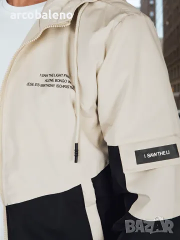 Мъжко преходно яке с качулка, 2цвята , снимка 4 - Якета - 50283134