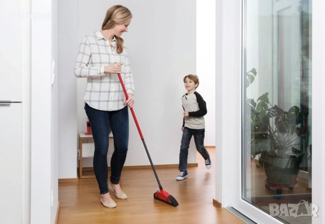Vileda Superfeger Classic Broom with Telescopic Handle and Microfibre Sweeper, Suitable for Allergy , снимка 4 - Други стоки за дома - 52743880