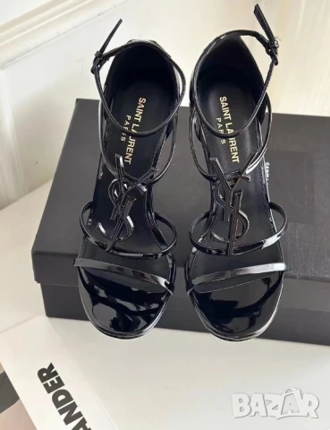 сандали на ток ysl saint laurent, снимка 3 - Сандали - 50741589