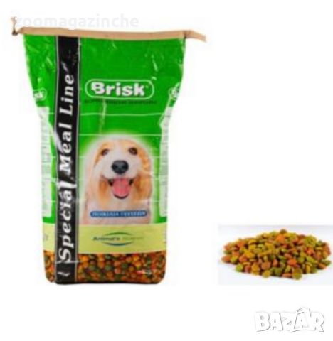 Суха храна за куче Brisk - микс от меса и зеленчуци-10 кг