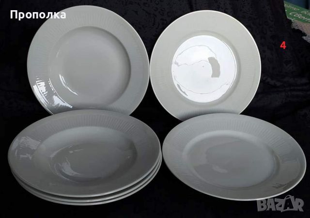 Пет вида бели чинии Номерирани на снимки, снимка 10 - Чинии - 45403039