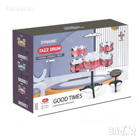 Комплект детски барабани