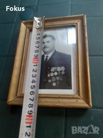 Армейски генерал Добри Джуров снимка в рамка, снимка 4 - Антикварни и старинни предмети - 53326849