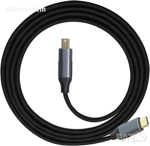 НОВ! USB C to Mini Displayport Cable 4K 1.8 m 60Hz , снимка 1 - Кабели и адаптери - 47516409