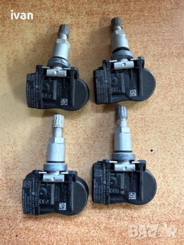Продавам 4 бр. оргинални датчика за налягане Continental TPMS в гумите на Jaguar / Land Rover 