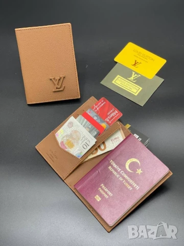 портмонета от естествена кожа в кутия louis vuitton , снимка 16 - Портфейли, портмонета - 51404368
