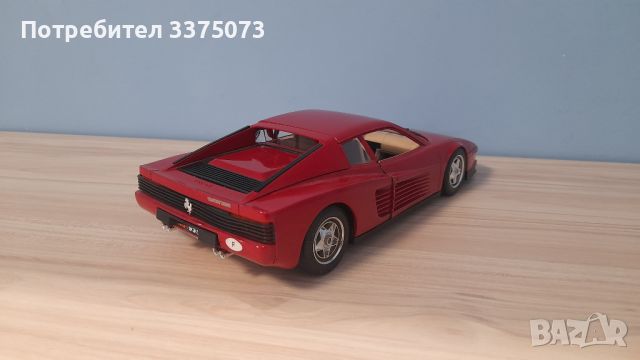 Ferrari testarossa 1:18 Burago , снимка 3 - Колекции - 46719049