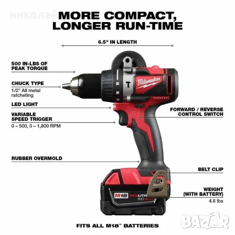 Milwaukee 2893-22CX M18 безчетков перфоратор/комбиниран ударен комплект

, снимка 5 - Винтоверти - 46904326