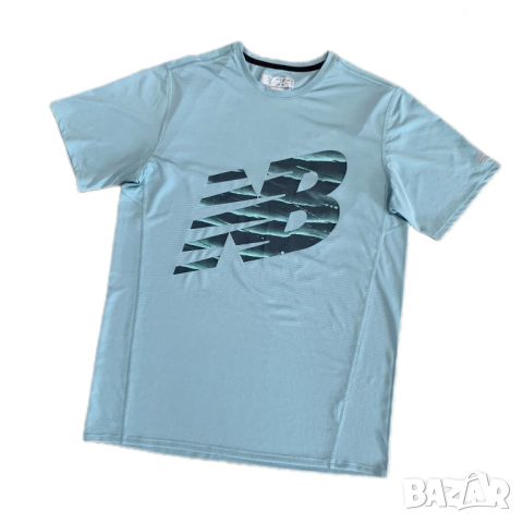 Оригинална мъжка тениска New Balance | M размер, снимка 2 - Тениски - 45565826
