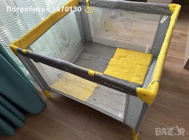 Детска сгъваема кошара за игра, снимка 2 - Кошарки - 51341215