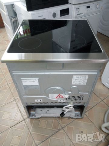 Иноксова свободно стояща печка с керамичен плот Бош Bosch  60 см широка 2 години гаранция!, снимка 8 - Печки, фурни - 45680226