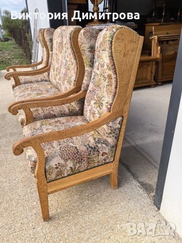 Комплект Бидермайер , снимка 3 - Дивани и мека мебел - 52851925