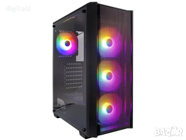 Компютър Ryzen 7 - 2700х ,16 GB DDR4 ,GTX 1070Ti-8GB GDDR5X ,1-TB диск ,RGB , Нов 24м. Гаранция, снимка 3 - Работни компютри - 49463938