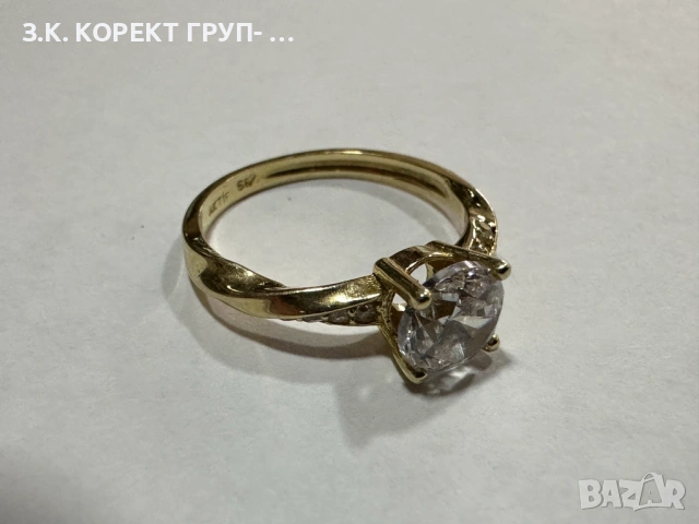 Златен пръстен 14к, 2,52гр, снимка 8 - Пръстени - 53283535