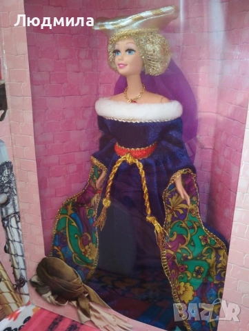 кукла Средновековна дама Барби от колекцията Great ERAS., снимка 2 - Кукли - 53660477