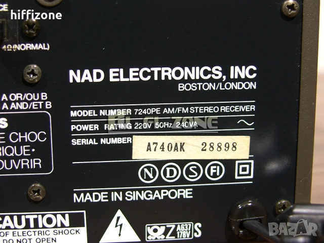 Ресивър    Nad model 7240pe /1 , снимка 9 - Ресийвъри, усилватели, смесителни пултове - 54088984