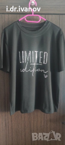 нова черна тениска с надпис Limited edition 